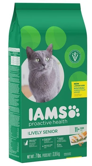 Proactive Health Lively Senior 11+ Chicken Recipe Dry Cat Food 7-Lb