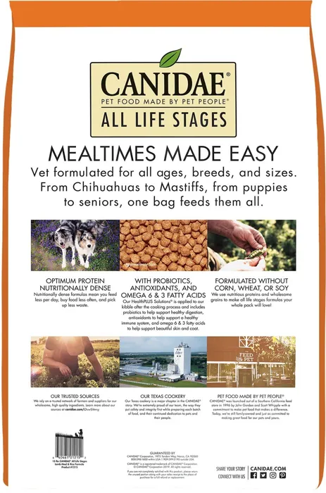 All Life Stages Lamb Meal & Rice Formula Dry Dog Food 30-lb