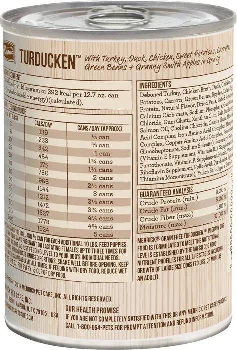 Grain-free Turducken Recipe Canned Dog Food 13.2-oz