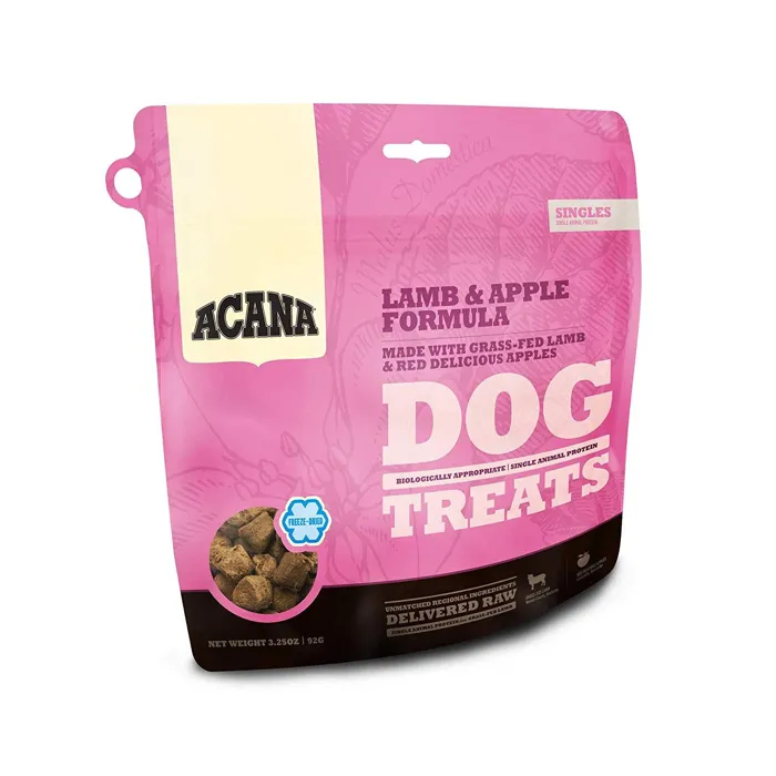Singles Limited Ingredient Freeze-dried Dog Treats, Lamb & Apple, Biologically Appropriate & Grain Free 3.25-oz