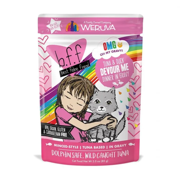 Bff Tuna & Duck Devour Me Pouches Wet Cat 3-oz