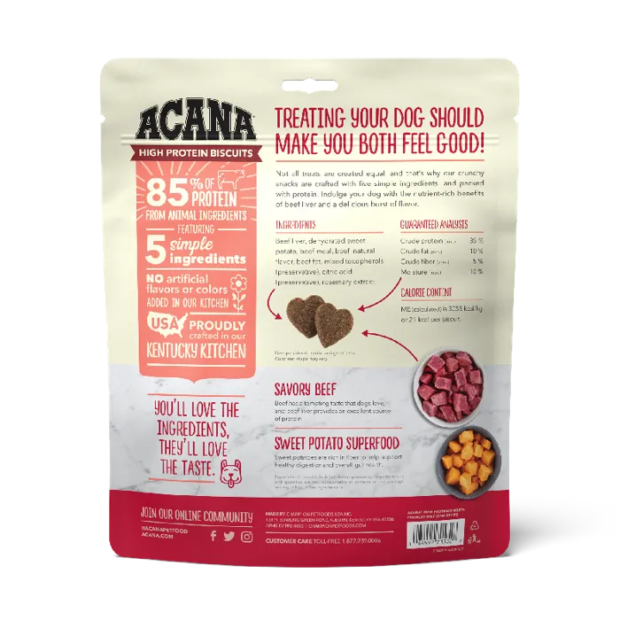 Champion Dog Acana Gf Beef Liver Biscuit Lrg 9 Oz