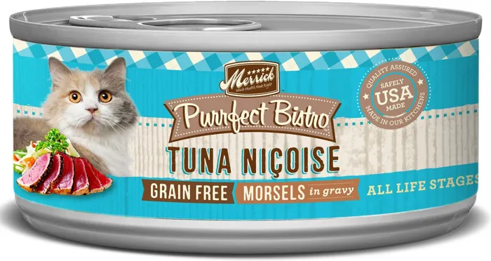 Purrfect Bistro Grain-free Tuna Nicoise Morsels In Gravy Canned Cat Food 3-oz