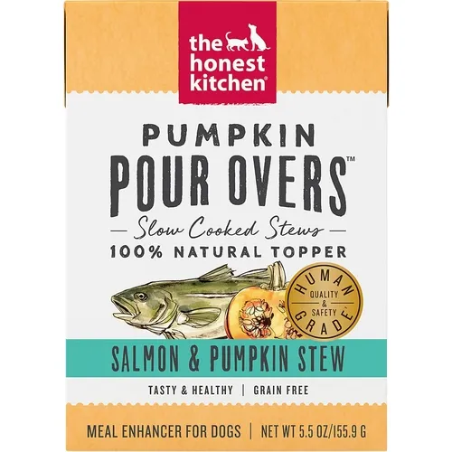 Pumpkin Pour Overs Salmon & Pumpkin Stew Wet Dog Food Topper 5.5-oz