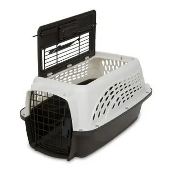 Two Door Top Load Pet Kennel White 19.4" X 12.8" X 10"