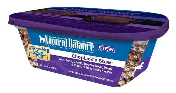 Delectable Delights Choplick'N Stew Flavor Wet Dog Food 8-Oz