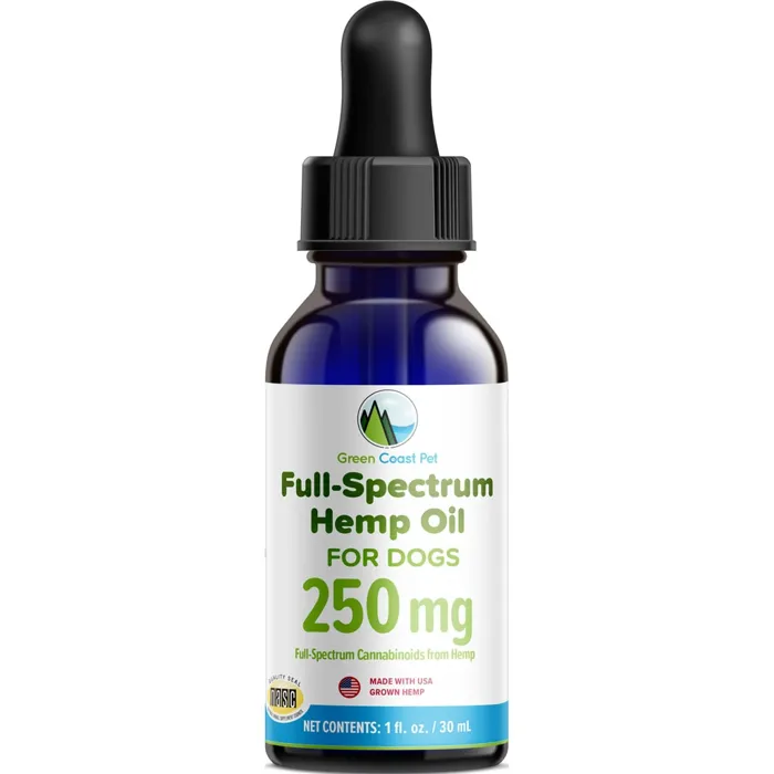 250 Mg Full-spectrum Hemp Oil Dropper For Dogs 30 Ml