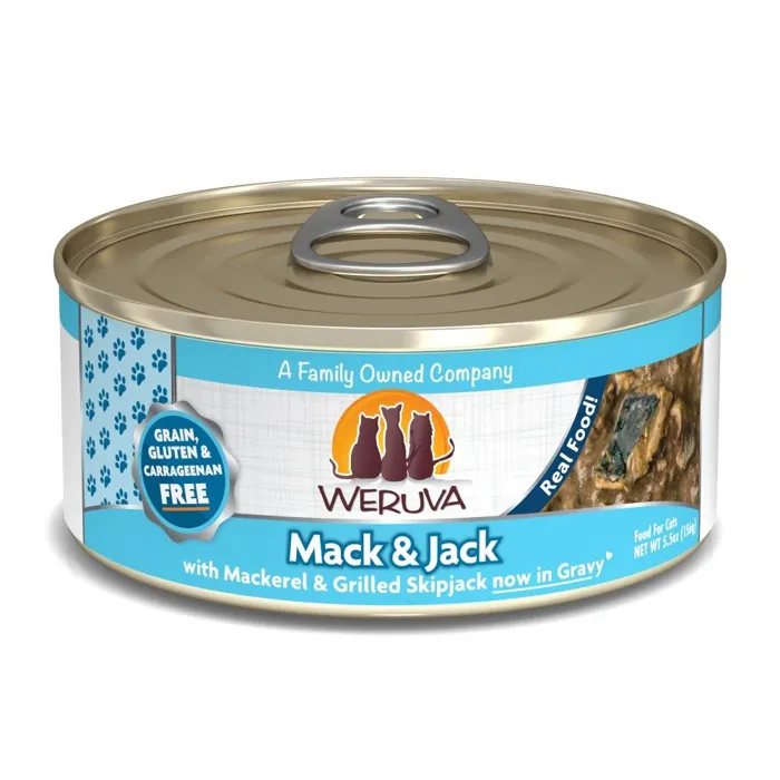 Mack & Jack With Mackerel & Grilled Skipjack Canned Cat Food 3-Oz
