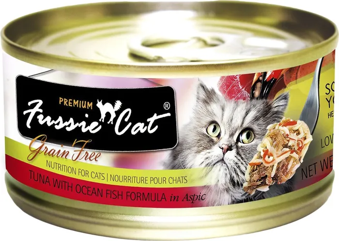 Premium Tuna With Ocean Fish Formula In Aspic Grain-Free Canned Cat Food 2.8-Oz