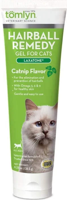 Laxatone Catnip Flavor Hairball Remedy Gel For Cats 4.25-Oz