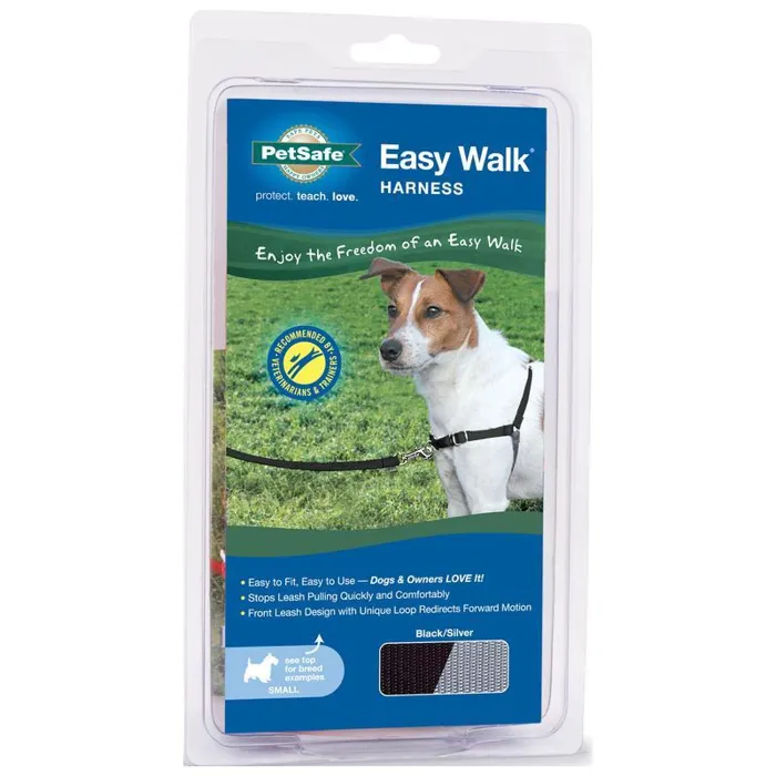 Easy Walk Harness, No Pull Dog Harness Small Black