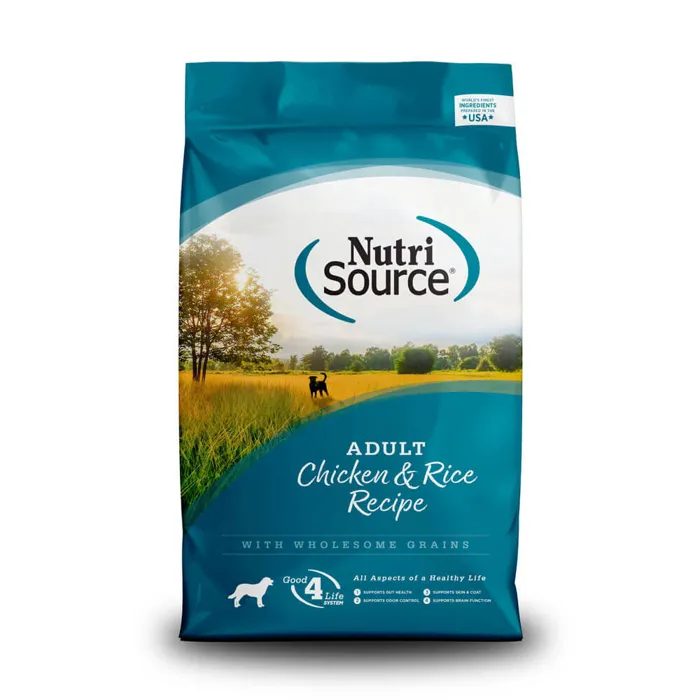 Adult Chicken & Rice Dry Dog Food 15-lb