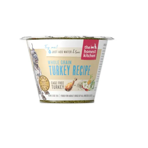 Whole Grain Turkey Recipe Dehydrated Dog Food Cup 1.75-oz