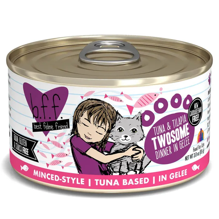 Bff Tuna & Tilapia Twosome In Gelee Can Cat 3-oz