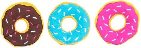 Zippy Burrow Coffee & Donutz Puzzle Dog Toy Plush