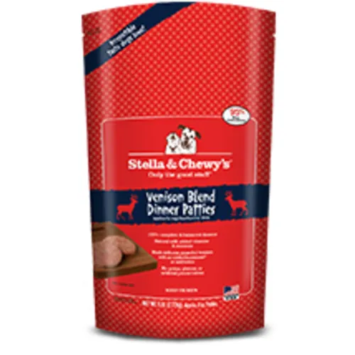 Dinner Patties Venison Blend Frozen Raw Dog Food 6-Lb
