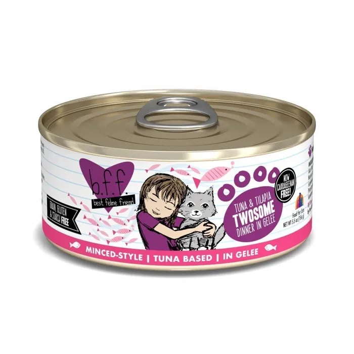 Bff Tuna & Tilapia Twosome In Gelee Canned Cat Food 3-oz
