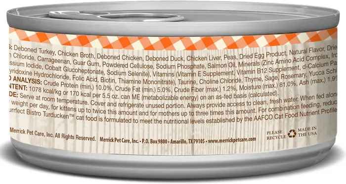 Purrfect Bistro Grain-free Turducken Minced In Gravy Canned Cat Food 3-oz