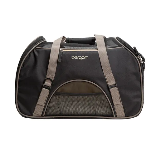 Bergan Pet Comfort Carrier Large Black / Brown 19" X 10" X 13"