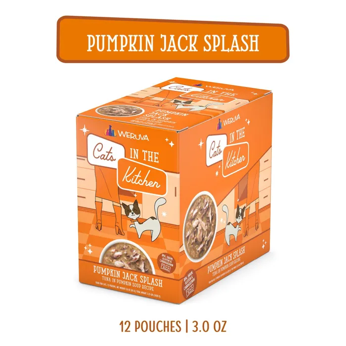 Cats In The Kitchen Pumpkin Jack Splash Pouches Wet Cat Food 3-oz
