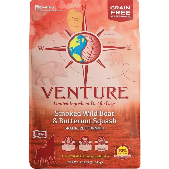 Venture Grain Free Pork Meal & Butternut Squash Dry Dog Food 25-lb