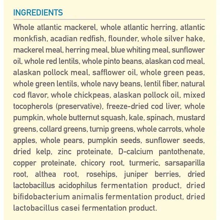 Dry Dog Food, Six Fish, Biologically Appropriate & Grain Free 4.5-lb