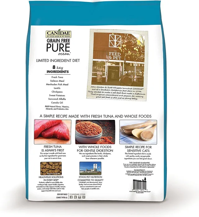 Grain-free Pure Ocean With Tuna Indoor Formula Limited Ingredient Diet Dry Cat Food 5-lb