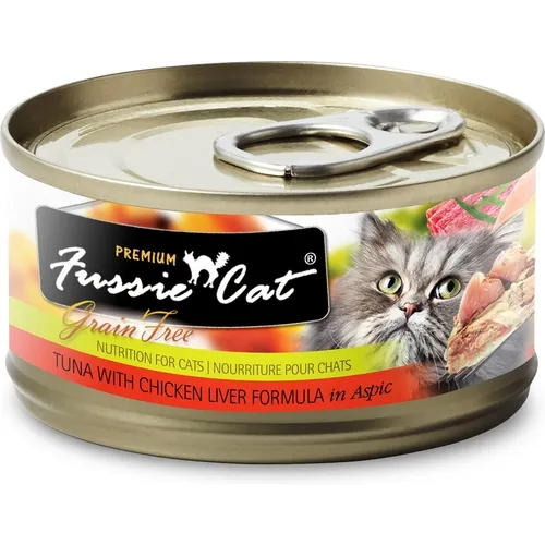 Premium Tuna With Chicken Liver Formula In Aspic Grain-free Canned Cat Food 2.82-oz
