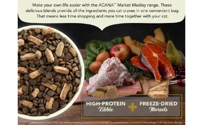 Acana Cat Dry Market Medley Poultry + Fd Duck 3.5#