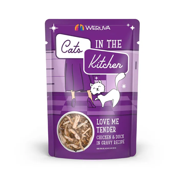 Cats In The Kitchen Love Me Tender Pouches Wet Cat Food 3-oz