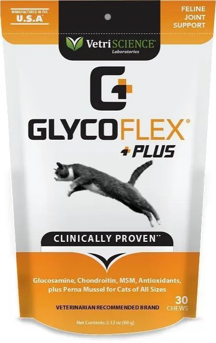 Glycoflex Plus Joint Support Bite-Sized Cat Chews 30 Count