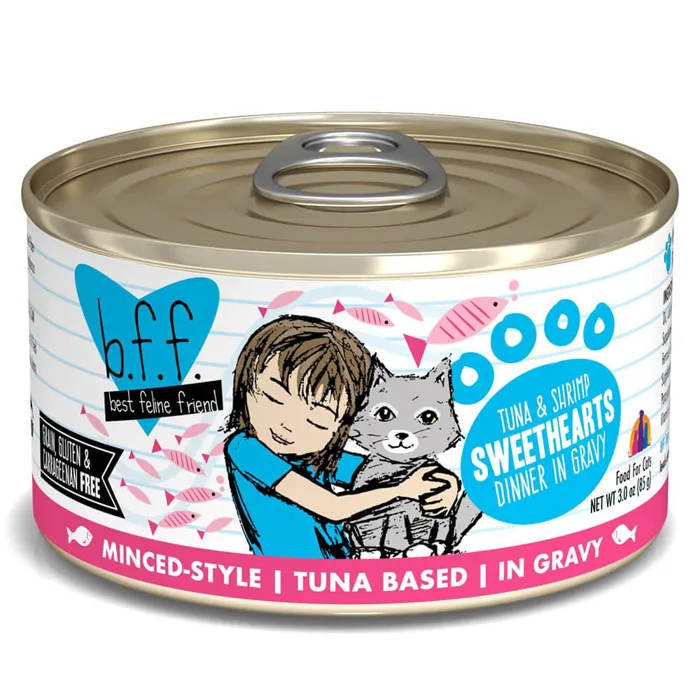 Bff Tuna & Shrimp Sweethearts Canned Cat Food 3-oz