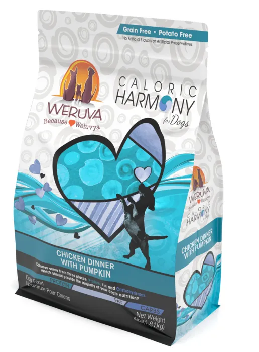 Caloric Harmony Grain Free Chicken Dinner With Pumpkin Dry Dog Food 4-Lb
