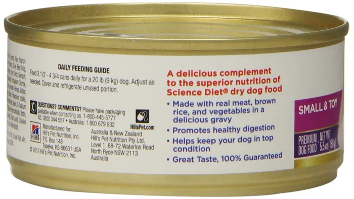 Adult Small & Toy Breed Savory Stew With Beef & Vegetables Canned Dog Food 5.8-Oz