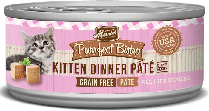 Purrfect Bistro Kitten Dinner Grain-free Canned Cat Food 3-oz
