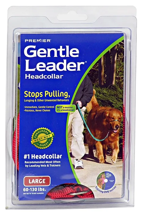 Gentle Leader Headcollar, No-pull Dog Collar Large Red