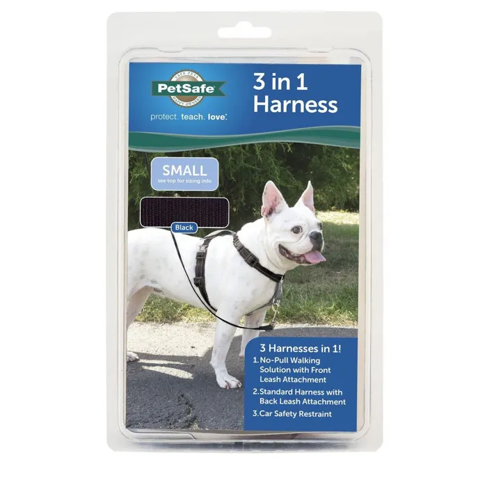 3 In 1 Harness Small Black Small