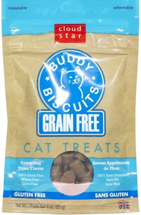Buddy Biscuits Grain Free Tempting Tuna Cat Treats 3-Oz