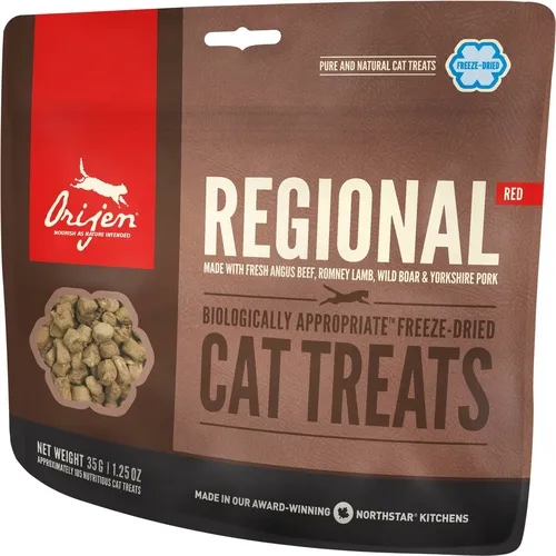 Freeze-dried Cat Treats, Regional Red, Biologically Appropriate & Grain Free 1.25-oz