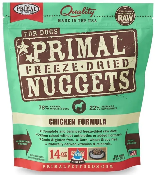 Freeze Dried Nuggets Grain Free Chicken Formula Dog Food 5.5-Oz