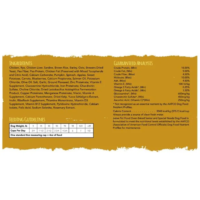 Senior Chicken Recipe Grain-free Dry Dog Food 12.5#