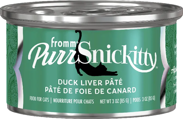 Fromm Cat Can Purrsnickitty Pate' Duck Liver 3-oz