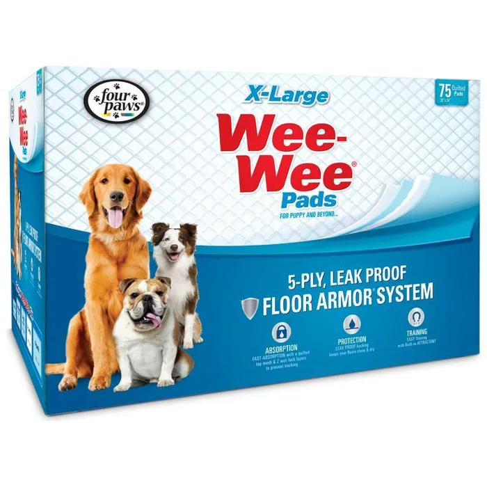 Wee-wee Absorbent Dog Pads X-large 75-ct
