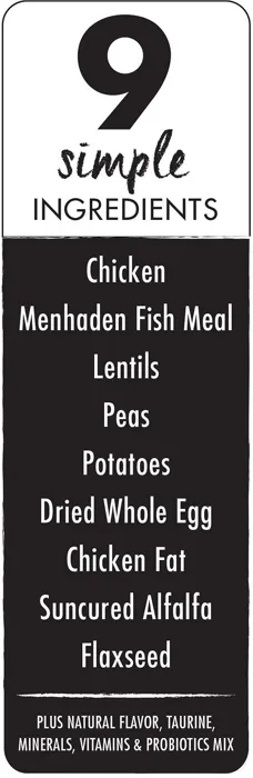 Grain-free Pure Puppy Real Chicken, Lentil & Whole Egg Recipe Dry Dog Food 12-lb