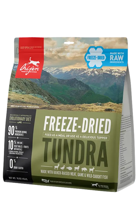 Grain Free Tundra Adult Freeze Dried Dog Food 16-Oz