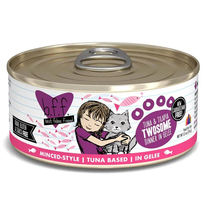 Bff Tuna & Tilapia Twosome In Gelee Can Cat 5.5-oz