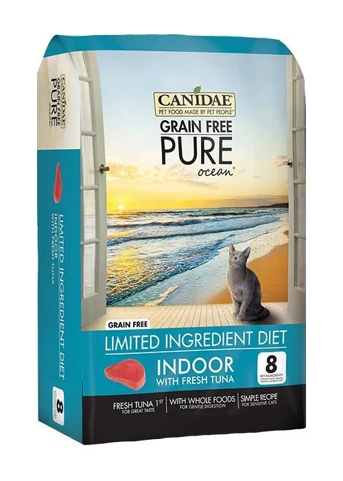 Grain-free Pure Ocean With Tuna Indoor Formula Limited Ingredient Diet Dry Cat Food 5-lb