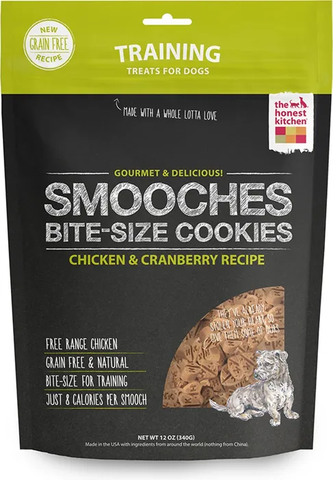 Smooches Grain-free Chicken & Cranberry Recipe Cookie Dog Treats 12-oz