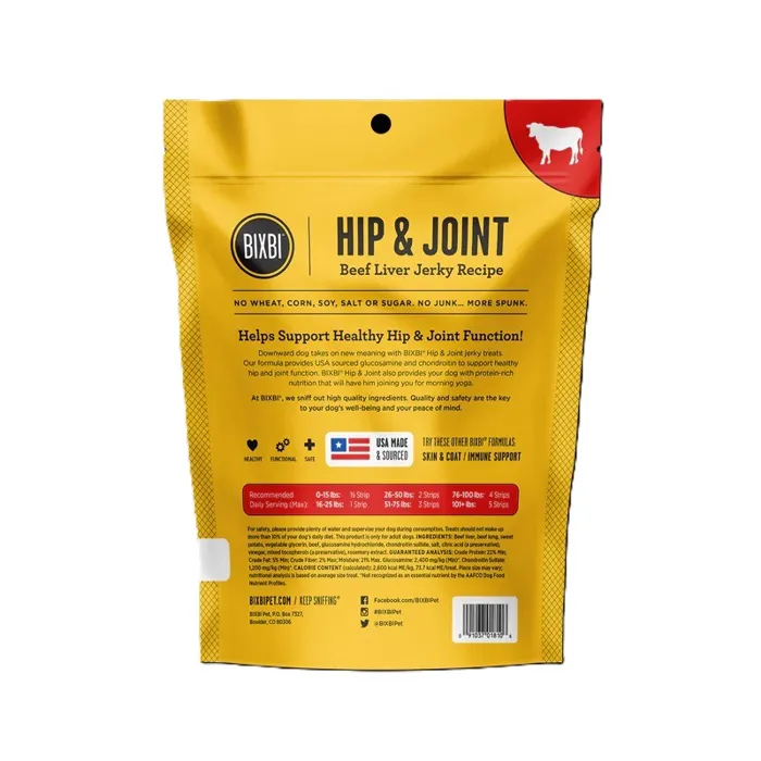 Bixbi Dog Hip & Joint Beef Liver Jerky 15-oz