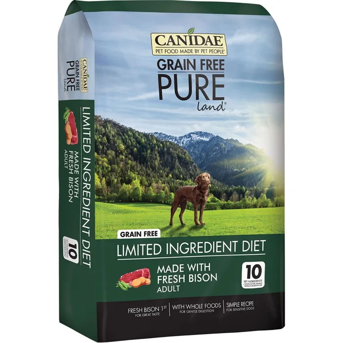 Grain-free Pure Real Bison, Lentil & Carrot Recipe Dry Dog Food 10-lb